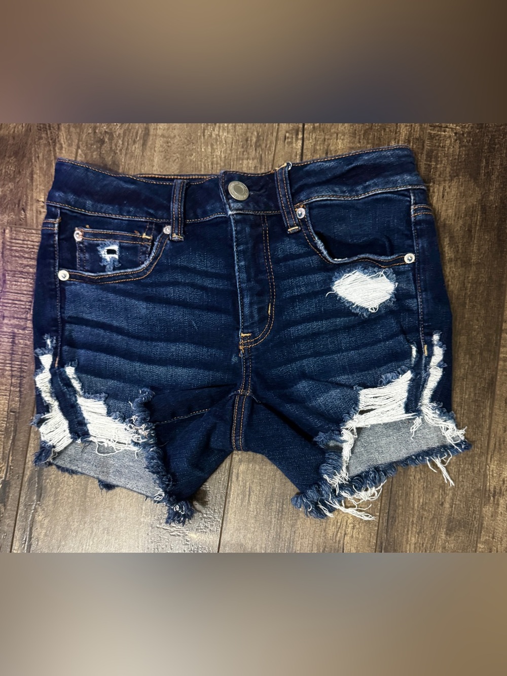 American Eagle Distressed Denim Shorts-Size 6